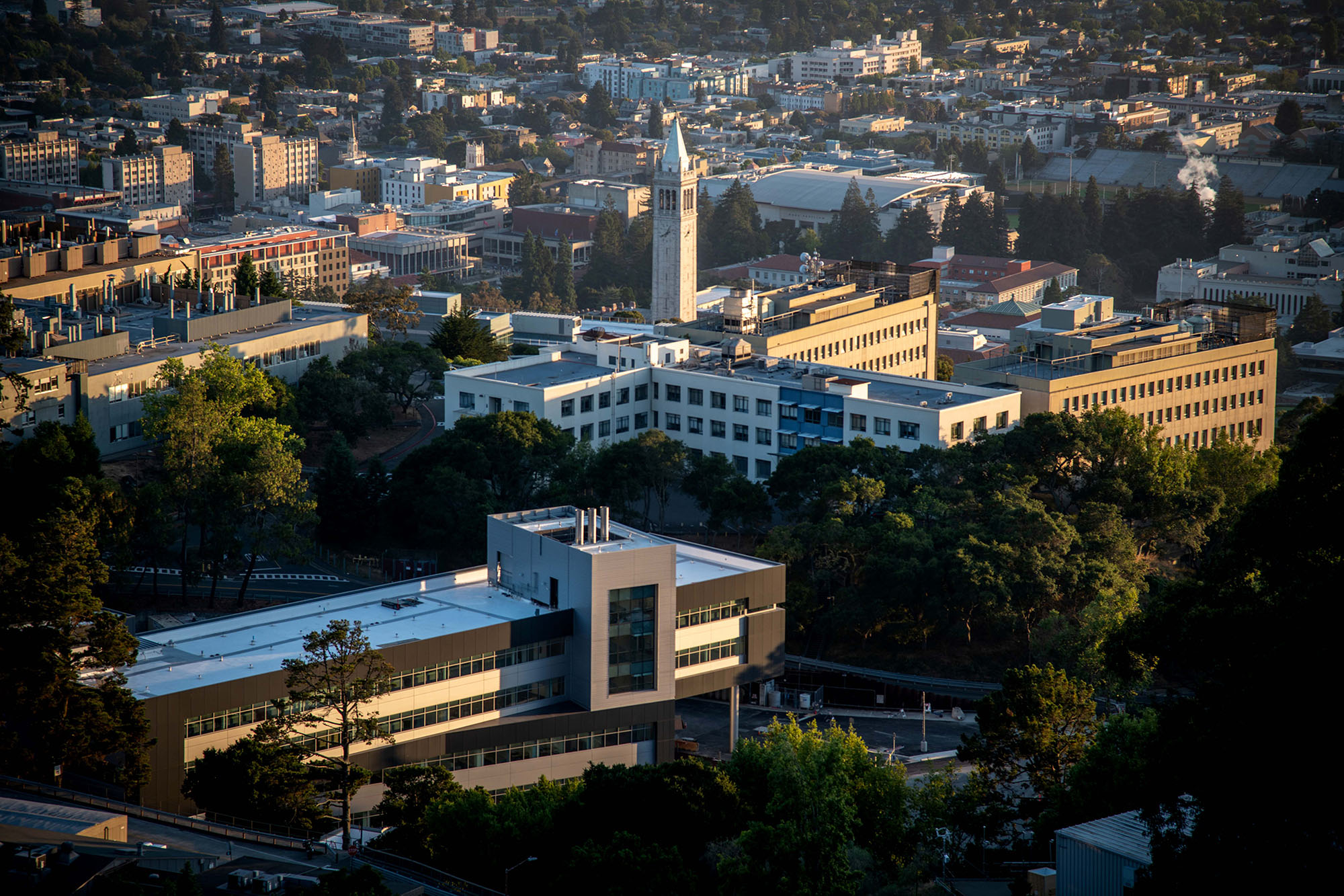 Aerial view of UC Berkeley's campus.