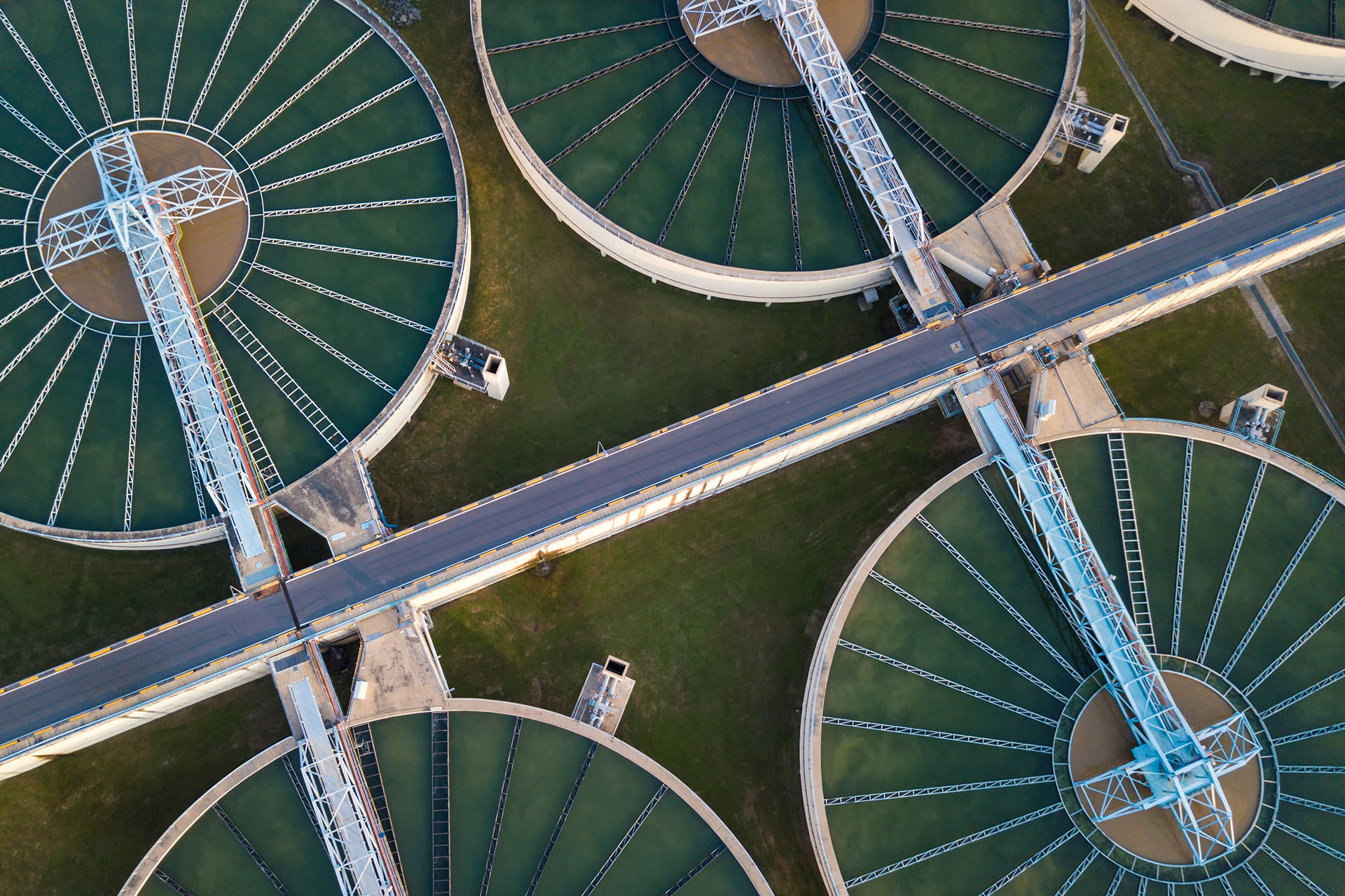 Birdseye view of desalination plant.