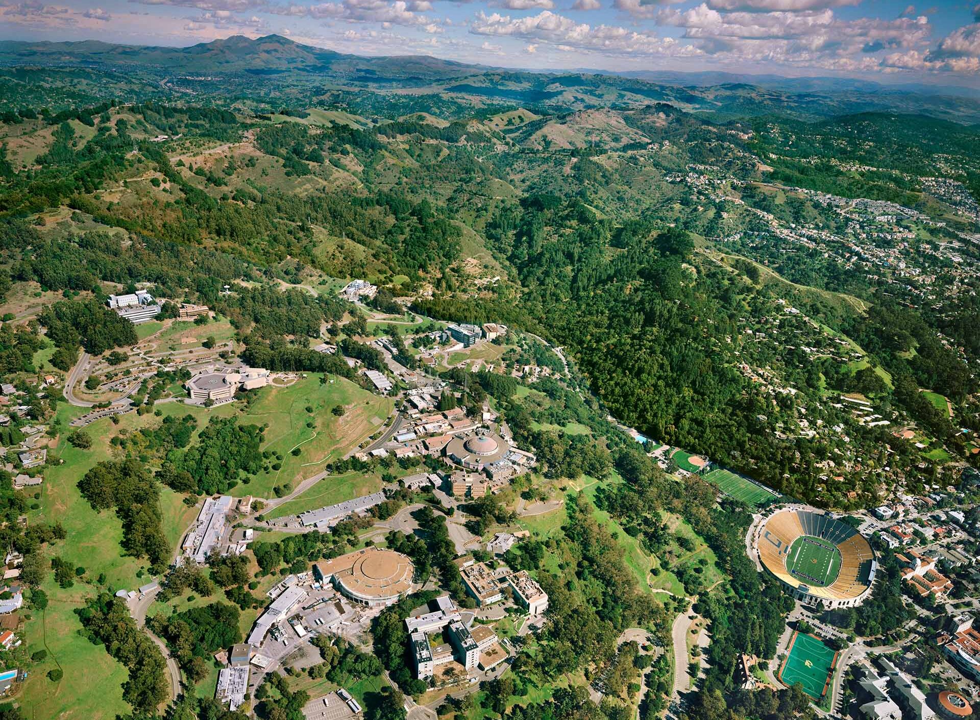 Drone view of Lawrence Berkeley National Laboratory.