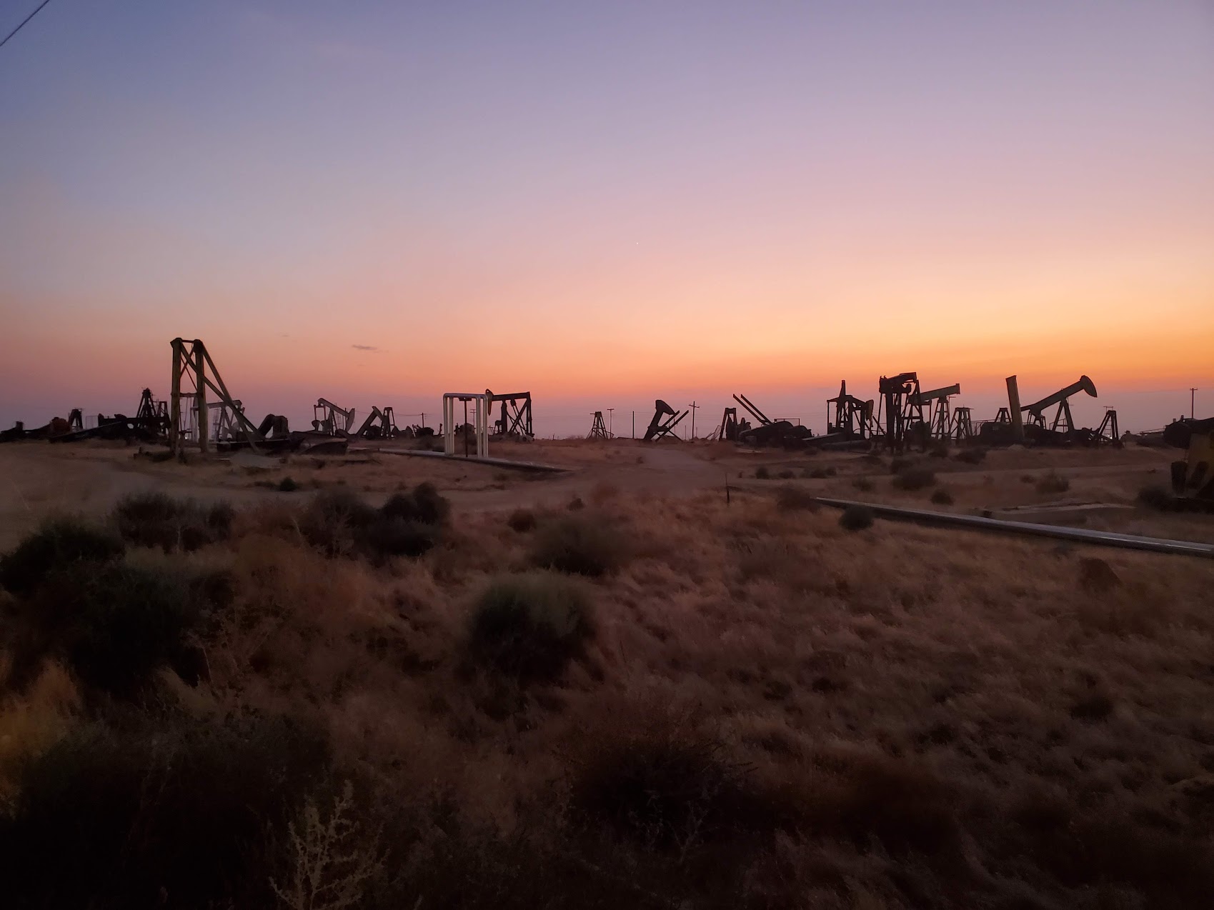 Poso creek at sunset.