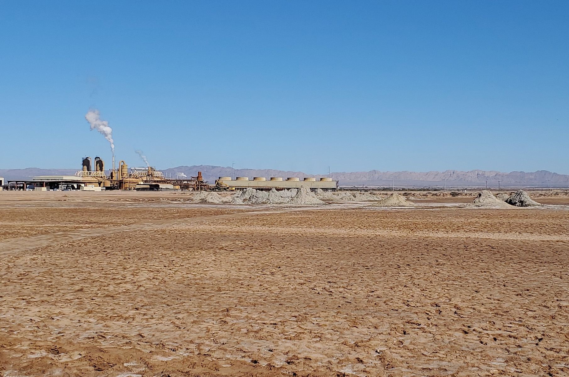 Power plant and mud pots.