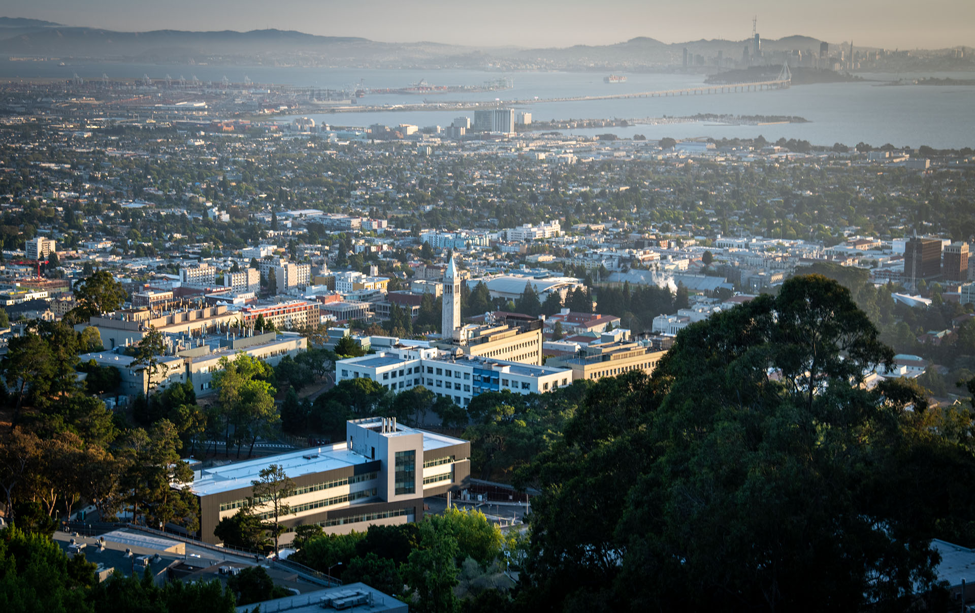 The view from the Lawrence Hall of Science looking towards San Francisco.