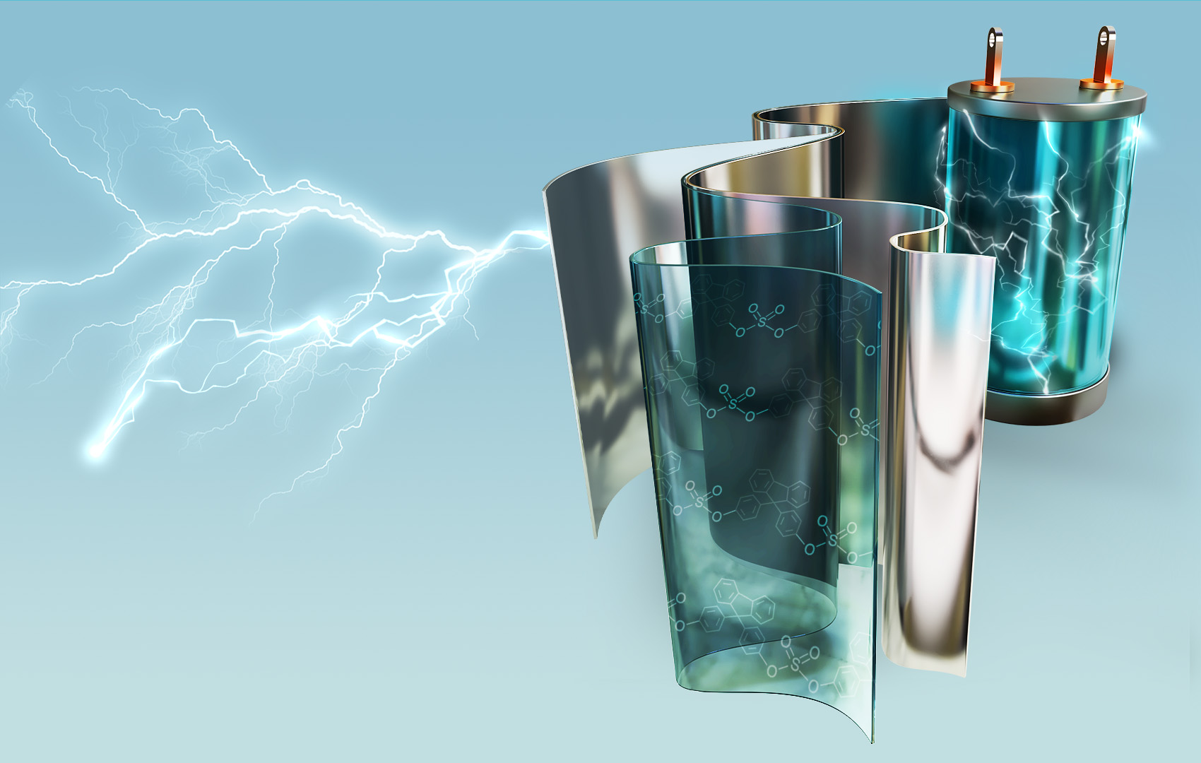 A composite graphic of a plug unfurling like a film canister with light sparks shooting out of the left side.