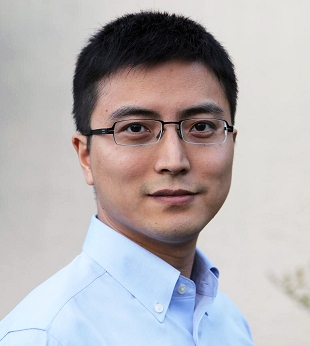 Jie Yao, a person with short dark hair and glasses wearing a light blue collared shirt.