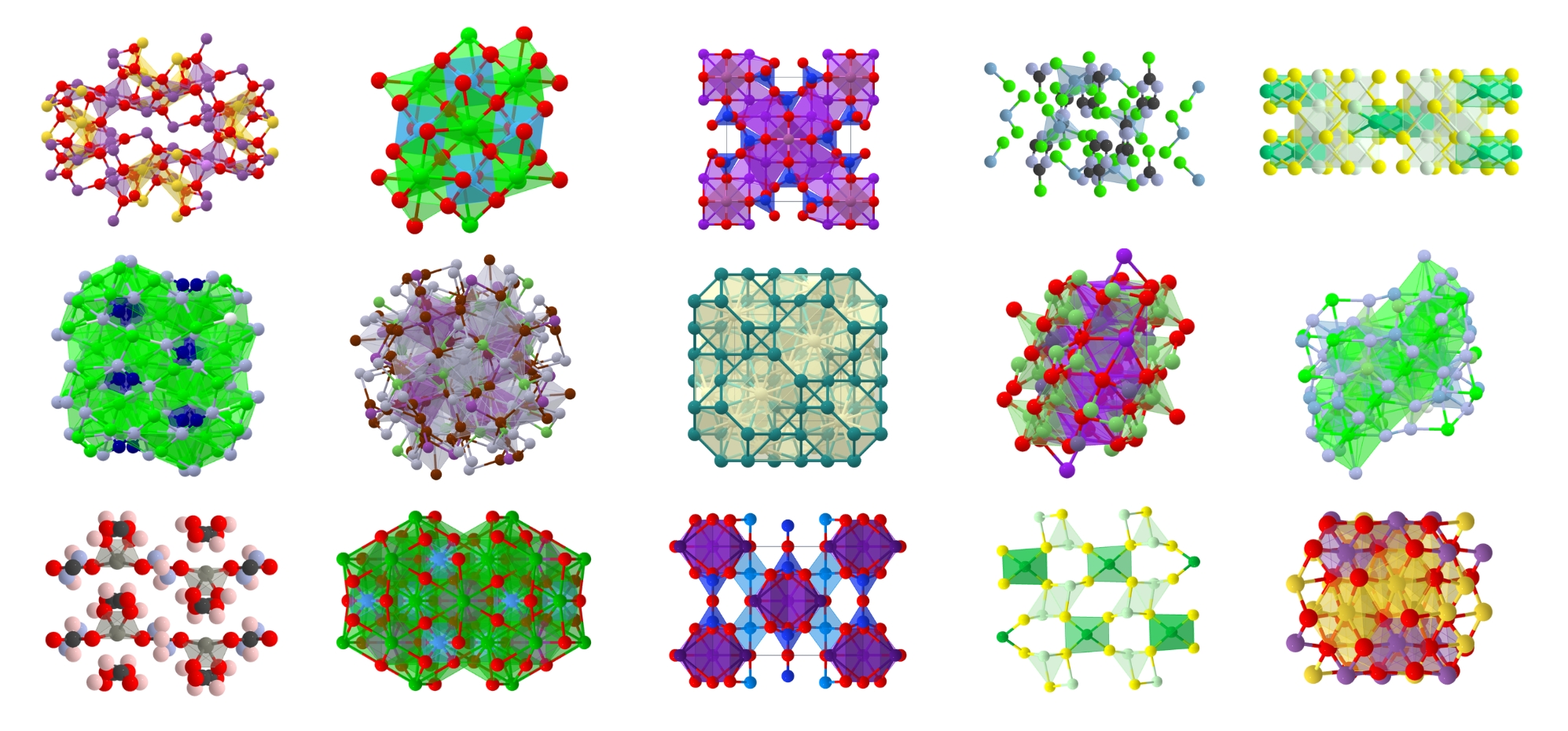 A composite image of colorful structural materials