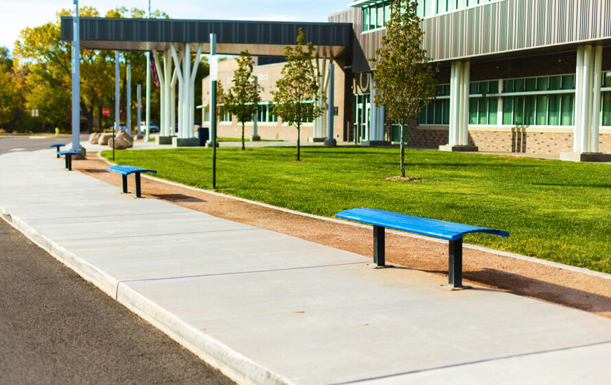 Exterior of a school building.