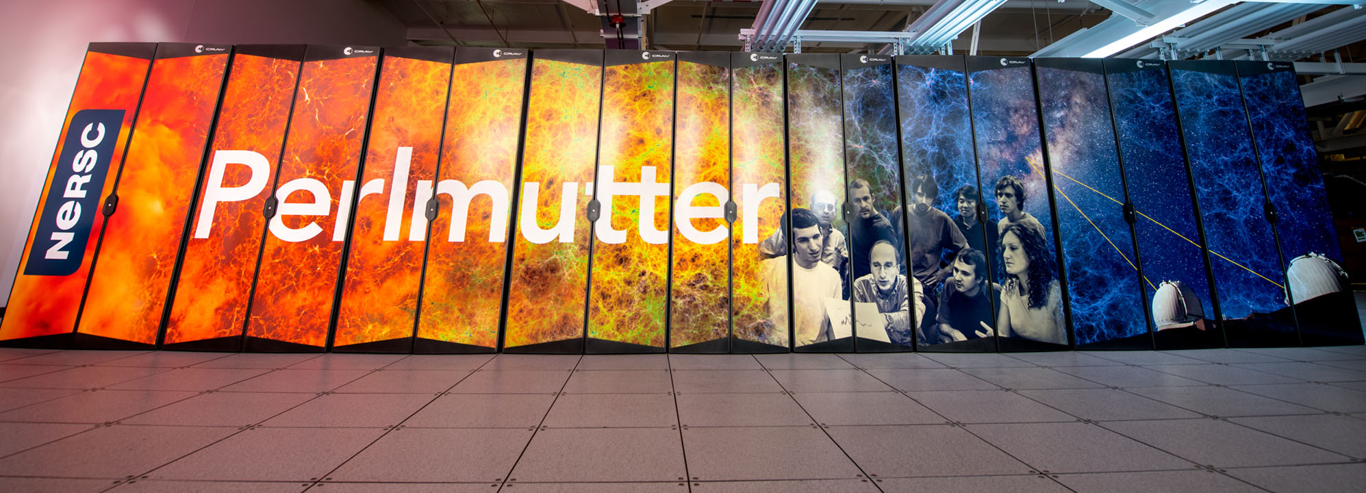 Colorful supercomputer.