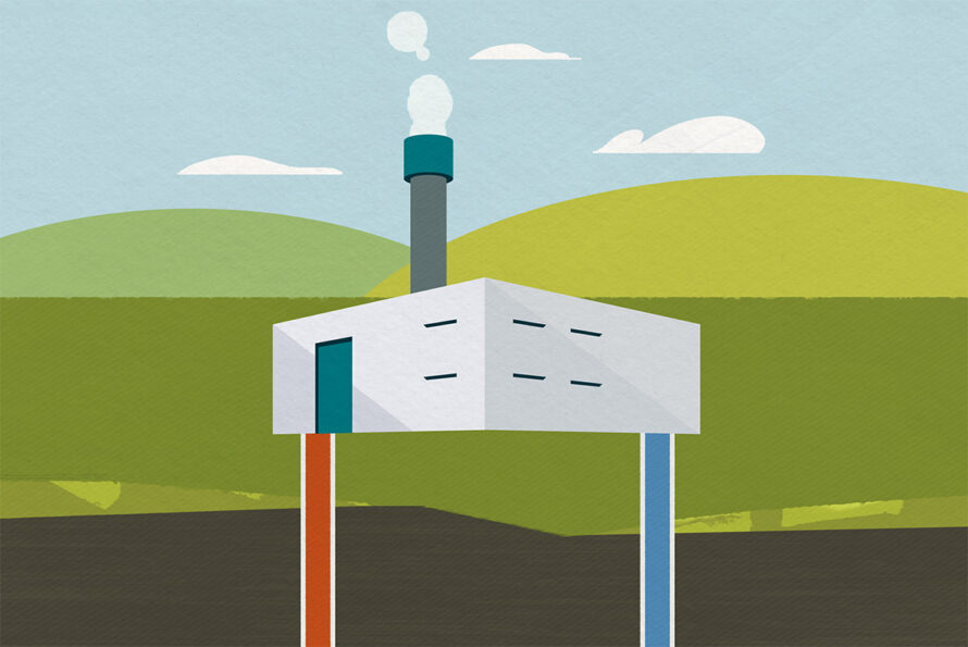 Geothermal plant