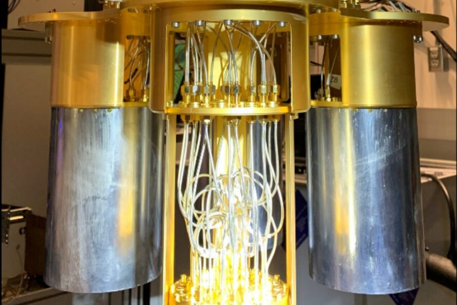 Gold colored machine