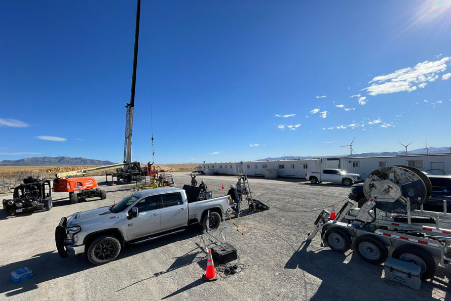 Truck parked in a lot
