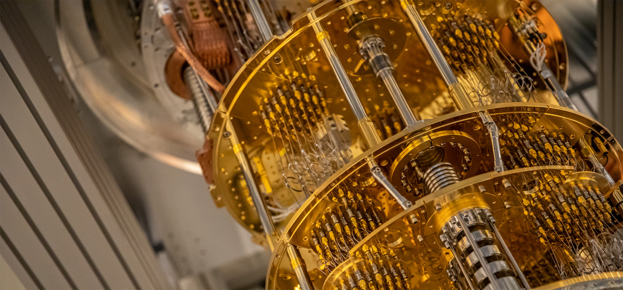 Golden quantum dilution fridge.